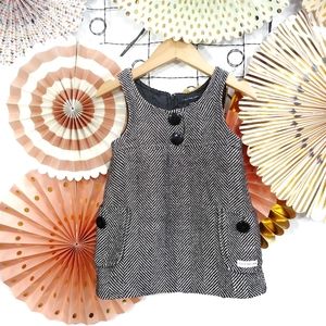 Calvin Klein Dress Jumper Black White Size 2 T